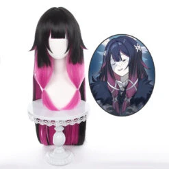 Gvavaya Game Cosplay Genshin Impact Fatui Harbinger Columbina Cosplay Wig Mixed Color 110cm Hair