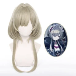Gvavaya Game Cosplay Genshin Impact Fatui Harbinger Marionette Cosplay Wig 60cm Hair