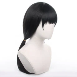 Gvavaya Anime Cosplay Chainsaw Man Asa Mitaka Cosplay Wig 65cm Black Tie Hair -Gvavaya Deals Store IMG 8492