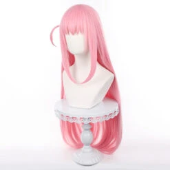 Gvavaya Anime Bocchi The Rock Cosplay Gotou Hitori Cosplay Wig Pink 90cm Hair -Gvavaya Deals Store IMG 9770