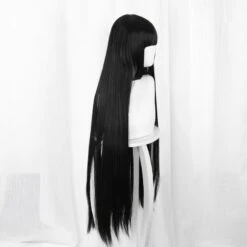 Gvavaya Anime Cosplay Kakegurui Jabami Yumeko Cosplay Wig 80cm Black Hair -Gvavaya Deals Store Jabami Yumeko wig3