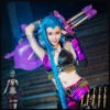 Gvavaya Game Cosplay League Of Legends Jinx Cosplay Costume LOL The Loose Cannon Jinx Cosplay