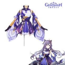 Gvavaya Game Cosplay Genshin Impact Liyue Keqing Cosplay Costume Genshin Cosplay