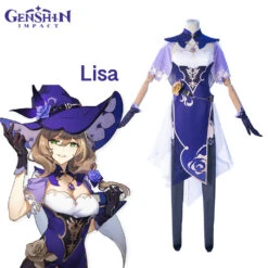 Gvavaya Game Cosplay Genshin Impact Lisa Cosplay Costume