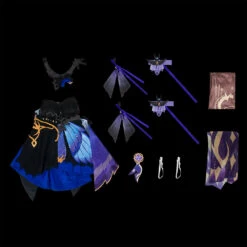 Gvavaya Game Cosplay Genshin Impact Keqing Opulent Splender Outfit Keqing Cosplay Costume Version B -Gvavaya Deals Store ME3A4146