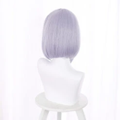 Gvavaya Game Cosplay Genshin Impact Noelle Cosplay Wig Light Purple 45cm Hair -Gvavaya Deals Store Noelle5