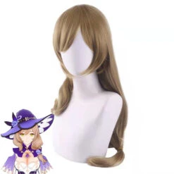 Gvavaya Game Cosplay Genshin Impact Lisa Cosplay Wig Slightly Curly Long Brown Hair -Gvavaya Deals Store O1CN01524KyP1Jnw38wxoRq 2211074361074 0 cib