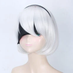 Gvavaya Game Cosplay NieR: Automata 2B Cosplay Wig 30cm Siver White Hair -Gvavaya Deals Store O1CN016uZuVL2GTNbBludAq 2491369016 0 cib