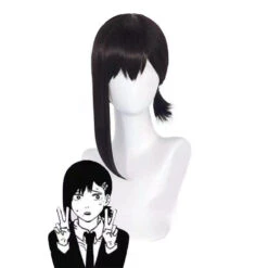 Gvavaya Anime Cosplay Chainsaw Man Higashiyama Kobeni Cosplay Wig 38cm Black Hair -Gvavaya Deals Store O1CN01F2a8I320cy37Ke9IK 2211642566871 0 cib