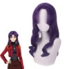 Gvavaya Anime Cosplay EVA Misato Katsuragi Cosplay Wig Purple 55cm Hair