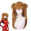 Gvavaya Anime Cosplay EVA Asuka Langley Soryu Cosplay Wig Dark Orange 70cm Hair