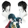Gvavaya Cosplay Demon Slayer: Kimetsu No Yaiba Tomioka Giyuu Cosplay Wig Demon Slaying Corps 50cm Short Hair