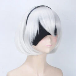 Gvavaya Game Cosplay NieR: Automata 2B Cosplay Wig 30cm Siver White Hair -Gvavaya Deals Store O1CN01MP5h2j2GTNbGWpJPj 2491369016 0 cib