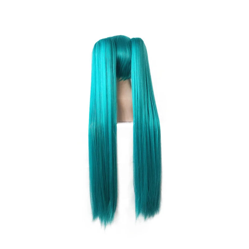 Gvavaya Game Cosplay Vocaloid Hatsune Miku Cosplay Wig Green 105cm Long Hair 2 Gvavaya Game Cosplay Vocaloid Hatsune Miku Cosplay Wig Green 105cm Long Hair - Image 2
