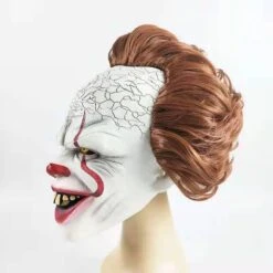 Gvavaya Cosplay Pennywise Clown Mask Cosplay Stephen King's It Chapter Two Clown Horror Halloween Party Props -Gvavaya Deals Store O1CN01RuT3O91Jnw32UoTb7 2211074361074 0 cib