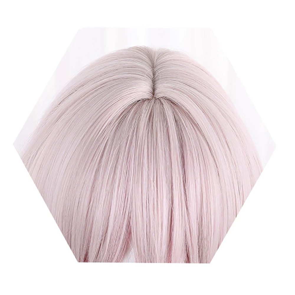 Gvavaya Game Cosplay Honkai Impact: Star Rail March7th Cosplay Wig 38cm Long Pink Gradient Wig 6 Gvavaya Game Cosplay Honkai Impact: Star Rail March7th Cosplay Wig 38cm Long Pink Gradient Wig - Image 6