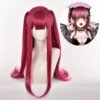 Gvavaya Anime Cosplay My Dress-Up Darling Marin Kitagawa Little Devil Cosplay Wig Wine Red 60cm Hair