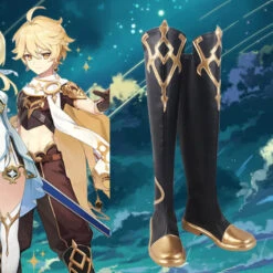 Gvavaya Game Cosplay Genshin Impact Aether Cosplay Shoes Genshin Cosplay