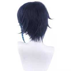 Gvavaya Game Cosplay Genshin Impact Venti Cosplay Blue Gradient 35cm Hair -Gvavaya Deals Store Venti4