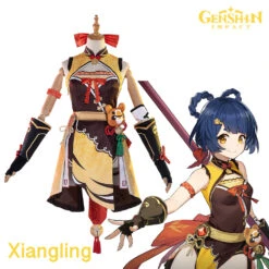 Gvavaya Game Cosplay Genshin Impact Xiangling Cosplay Costume