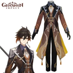 Gvavaya Game Cosplay Genshin Impact Liyue Zhongli Cosplay Costume