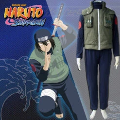 [Ready To Ship] Gvavaya Anime Cosplay Naruto Konoha Murakami Shinobu Cosplay Costume Naruto Konoha Murakami Shinobu Cosplay Vest Suit