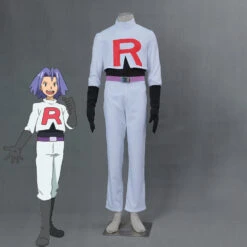 [Ready To Ship] Gvavaya Anime Cosplay Pokémon Rocket Team James Cosplay Costume Rocket Team James Cosplay