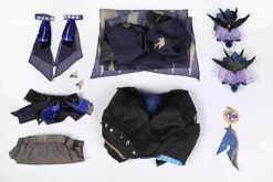 Gvavaya Game Cosplay Genshin Impact Keqing Opulent Splender Outfit Keqing Cosplay Costume Version A -Gvavaya Deals Store keqing10