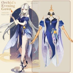 Gvavaya Game Cosplay Genshin Impact Ningguang Orchid's Evening Gown Outfit Ningguang Cosplay Costume Version B